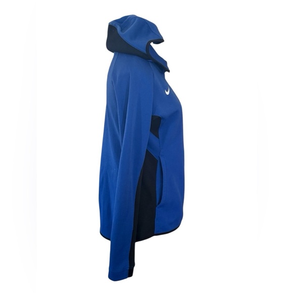 NIKE Evansville WI Blue Devils Hooded Athletic Jacket Size M - Picture 2 of 10